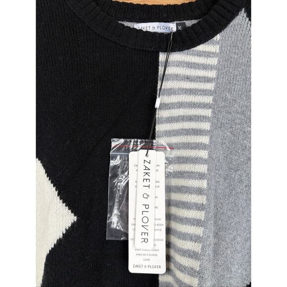 NWT Zaket & Plover Multicolor Crew Neck Long Sleeve Sweater #1154 Size XL - Picture 3 of 3